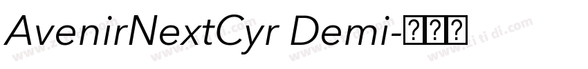 AvenirNextCyr Demi字体转换
